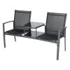 Loveseat Carasco Charcoal/Zwart