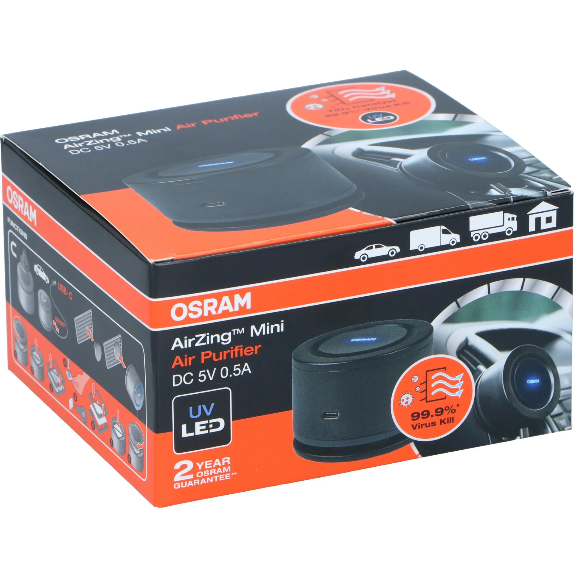 Luchtsreiniger auto Osram anti-virus