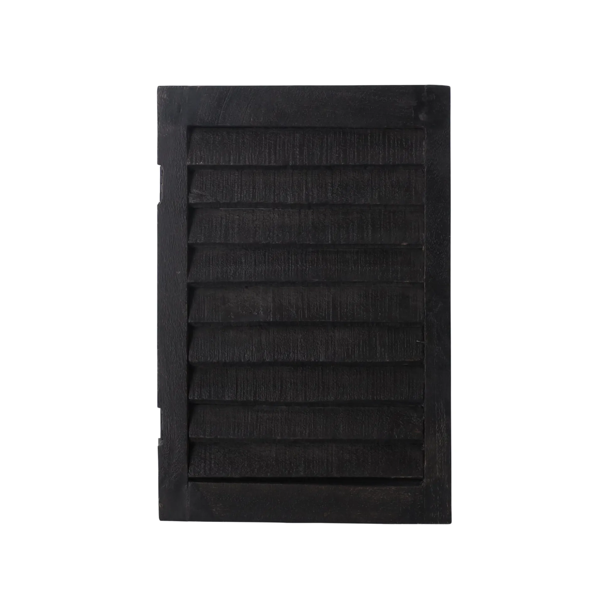Luik hout 40 x 30 cm zwart
