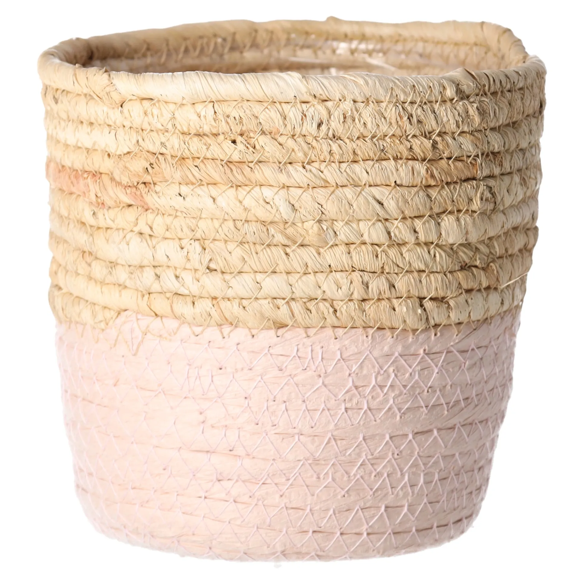 Mand Rachel rond roze 14 x 14 cm
