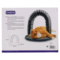 Massageborstel kat boog 36x28,5x35cm