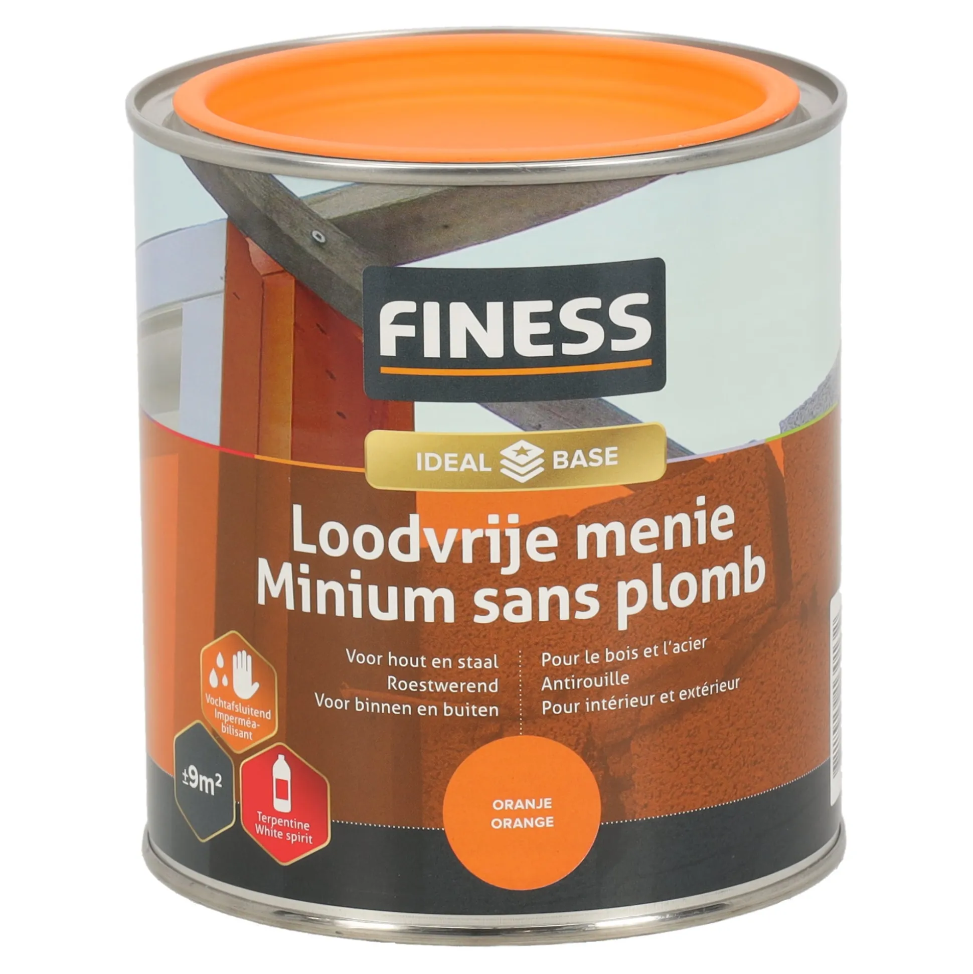 Menie loodvrij oranje 750ml Finess