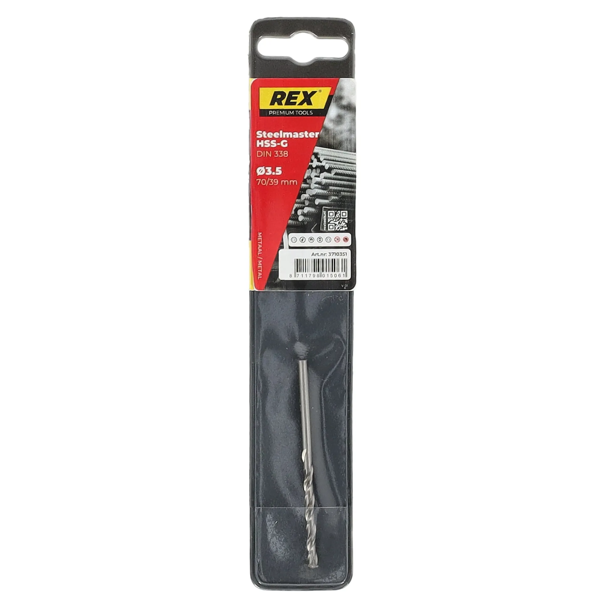Metaalboor steelmaster-HSS 3.5 mm Rex
