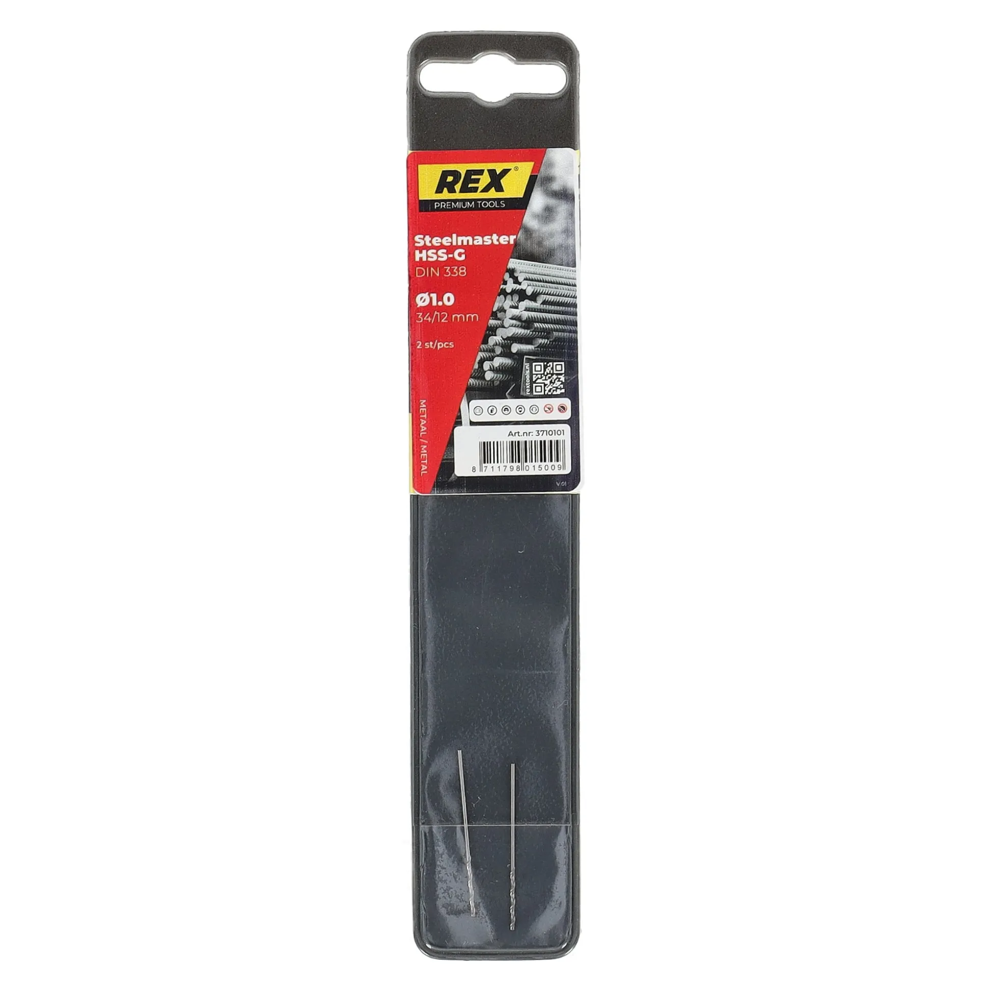 Metaalboor steelmaster-HSS 1.0 mm Rex 2st.
