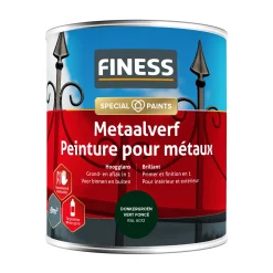 Metaalverf hoogglans donkergroen 6012 750 Finess