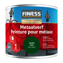 Metaalverf hoogglans groen 6005 250 Finess