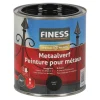 Metaalverf hoogglans zwart 750ml Finess