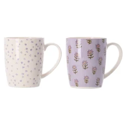 Mok met bloemen 10 cm