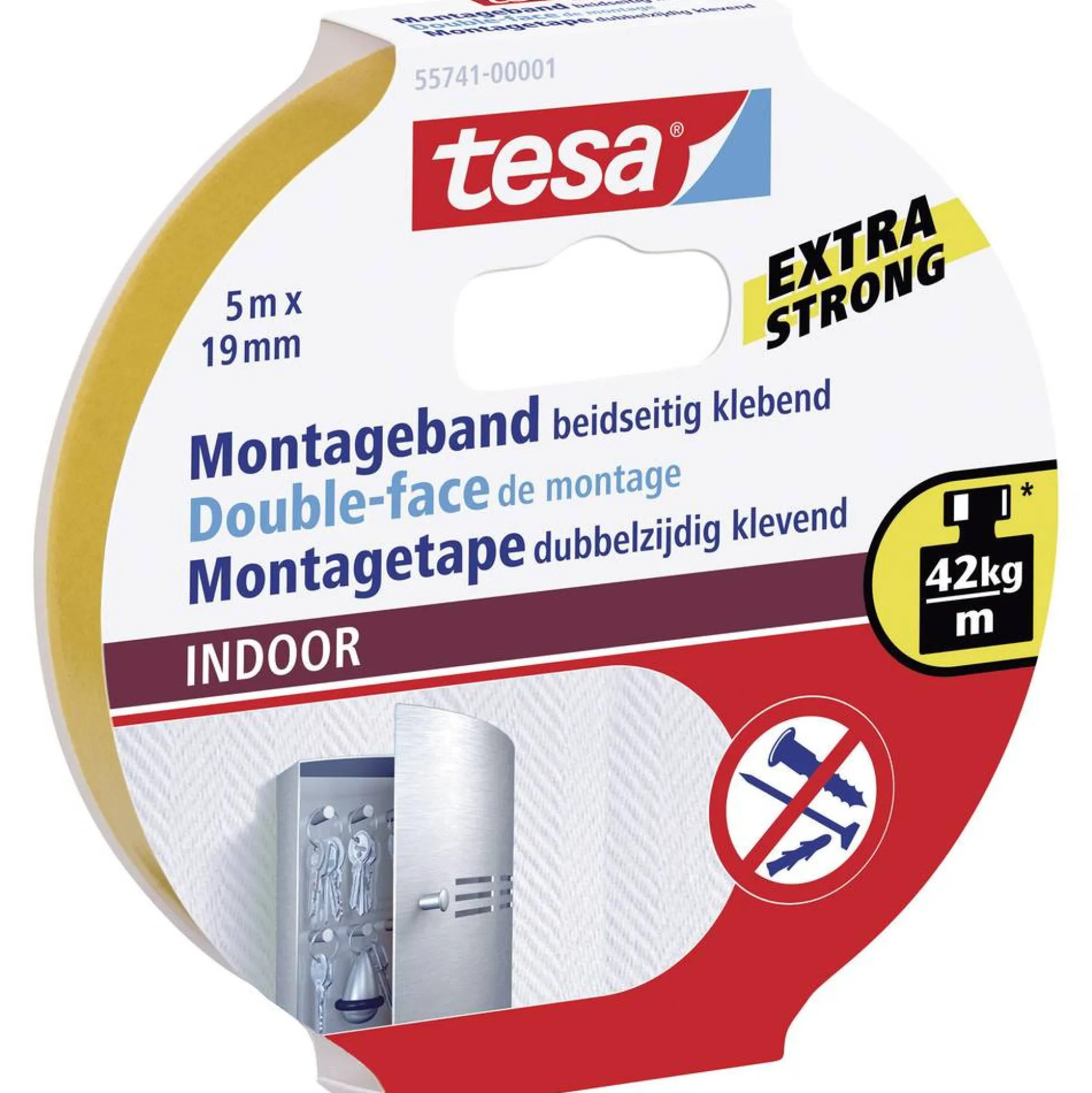 Montagetape indoor 19mmx5M