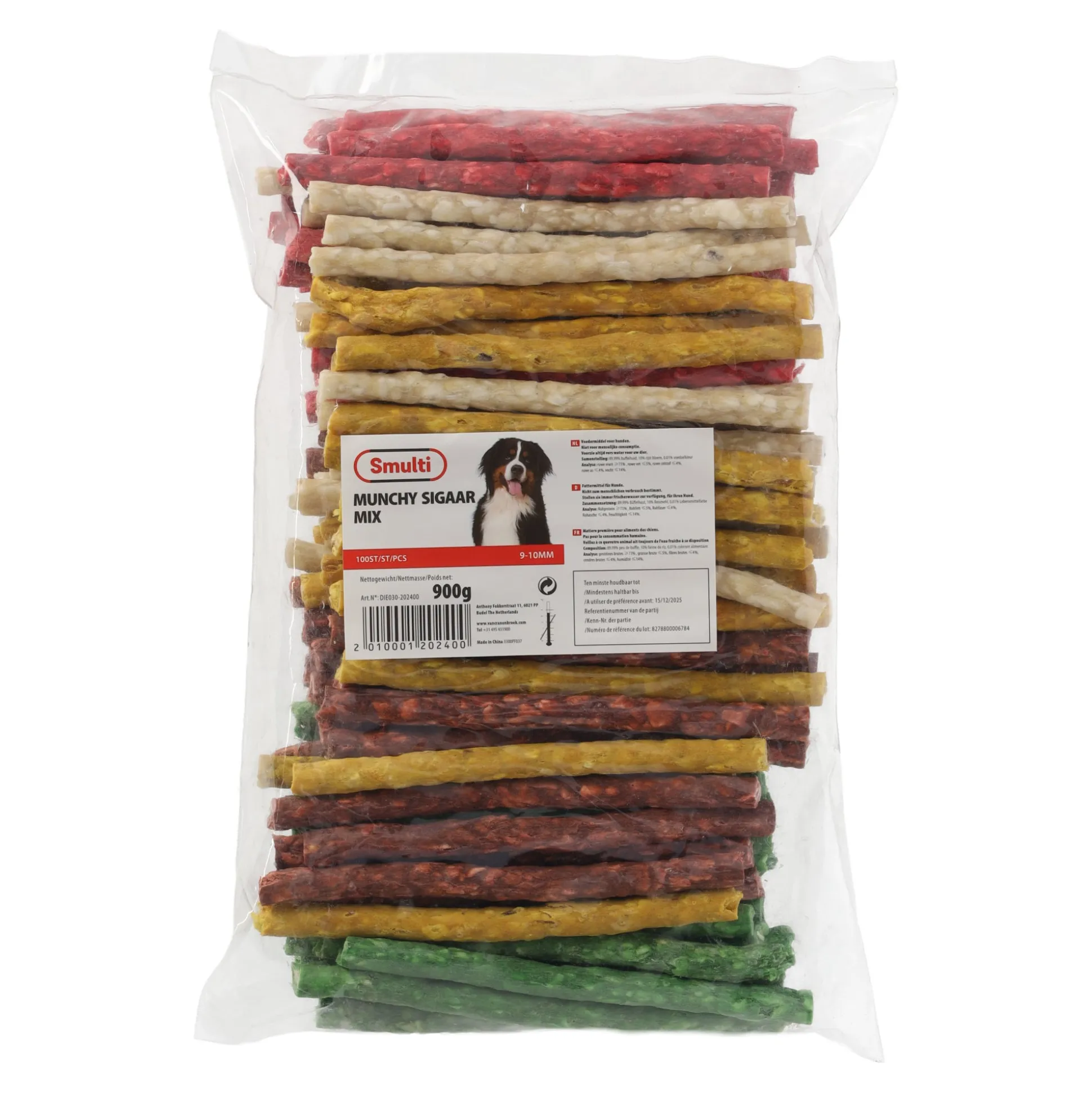 Munchy sigaar 9-10mm mix 100st
