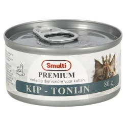 Natvoer kat slices kip-tonijn 80g