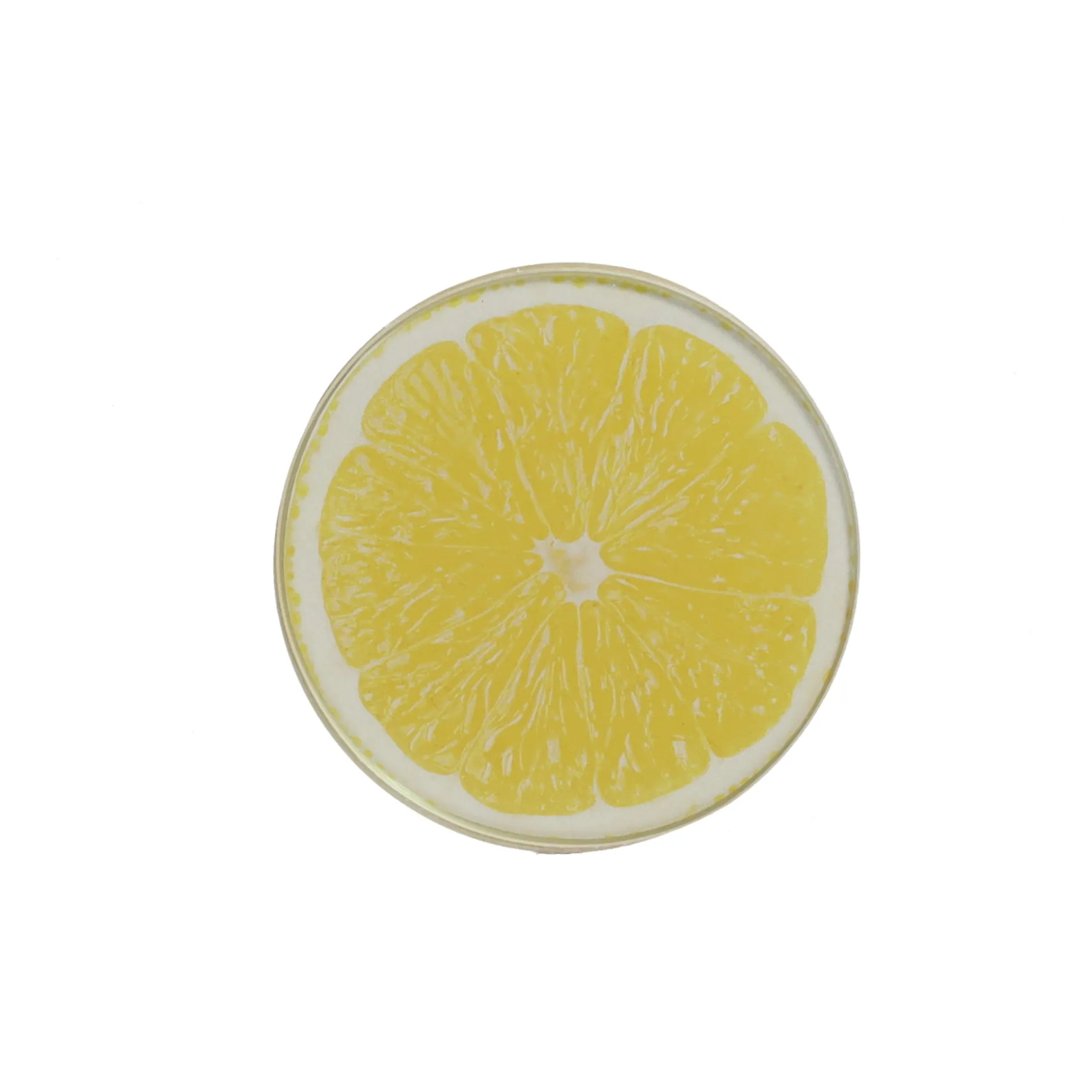 Onderzetter glas citrus 9 cm 4st.