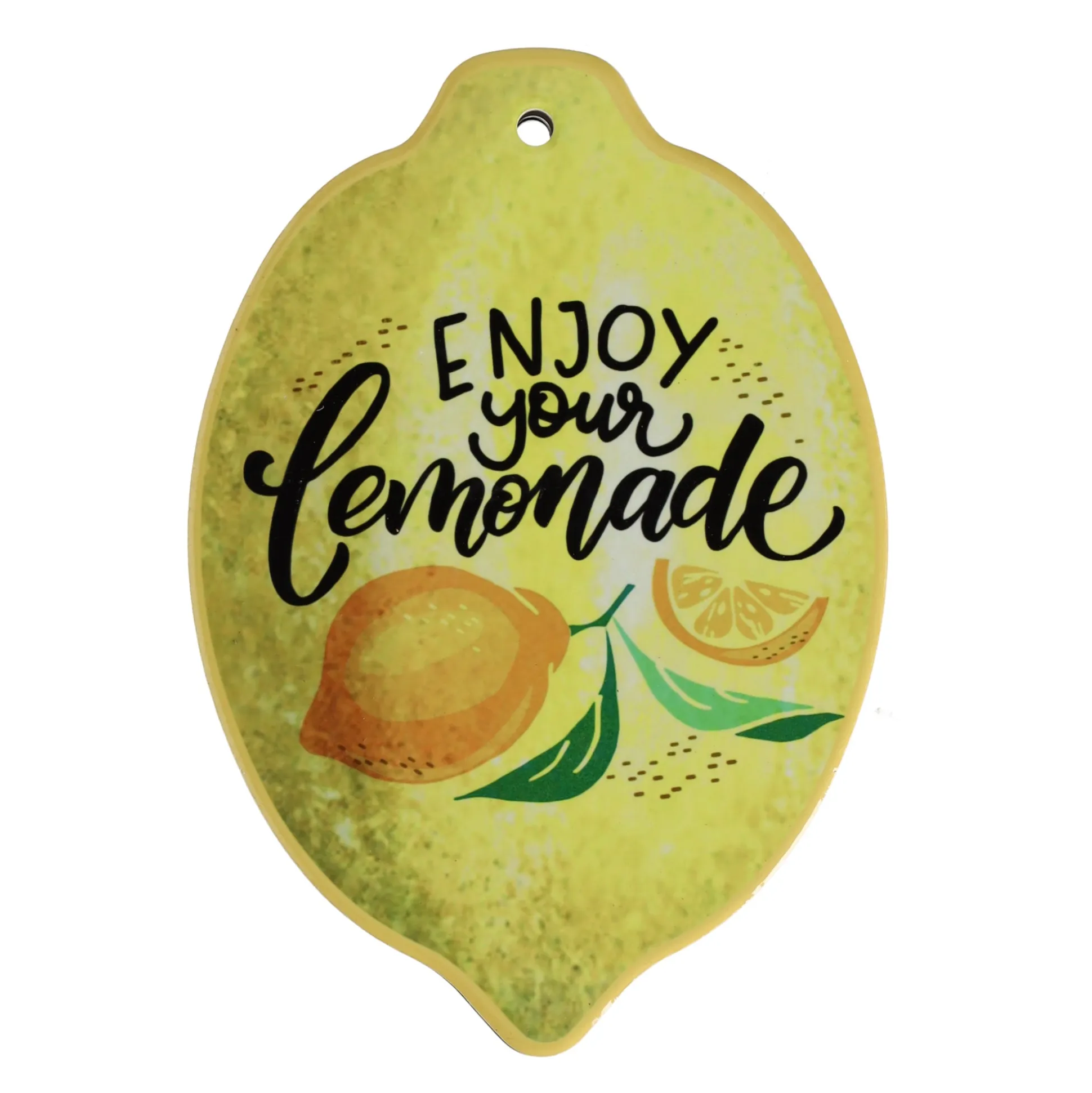 Onderzetter lemon 15 cm 6 assorti