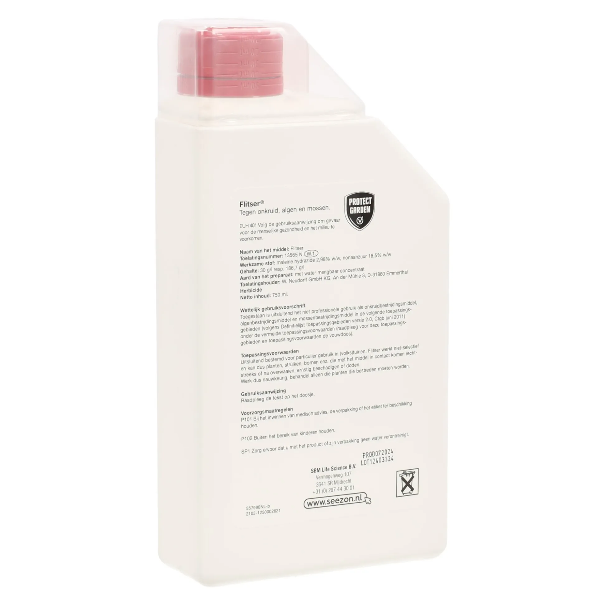 Onkruid en mos 750ml 100m2 Protect Garden