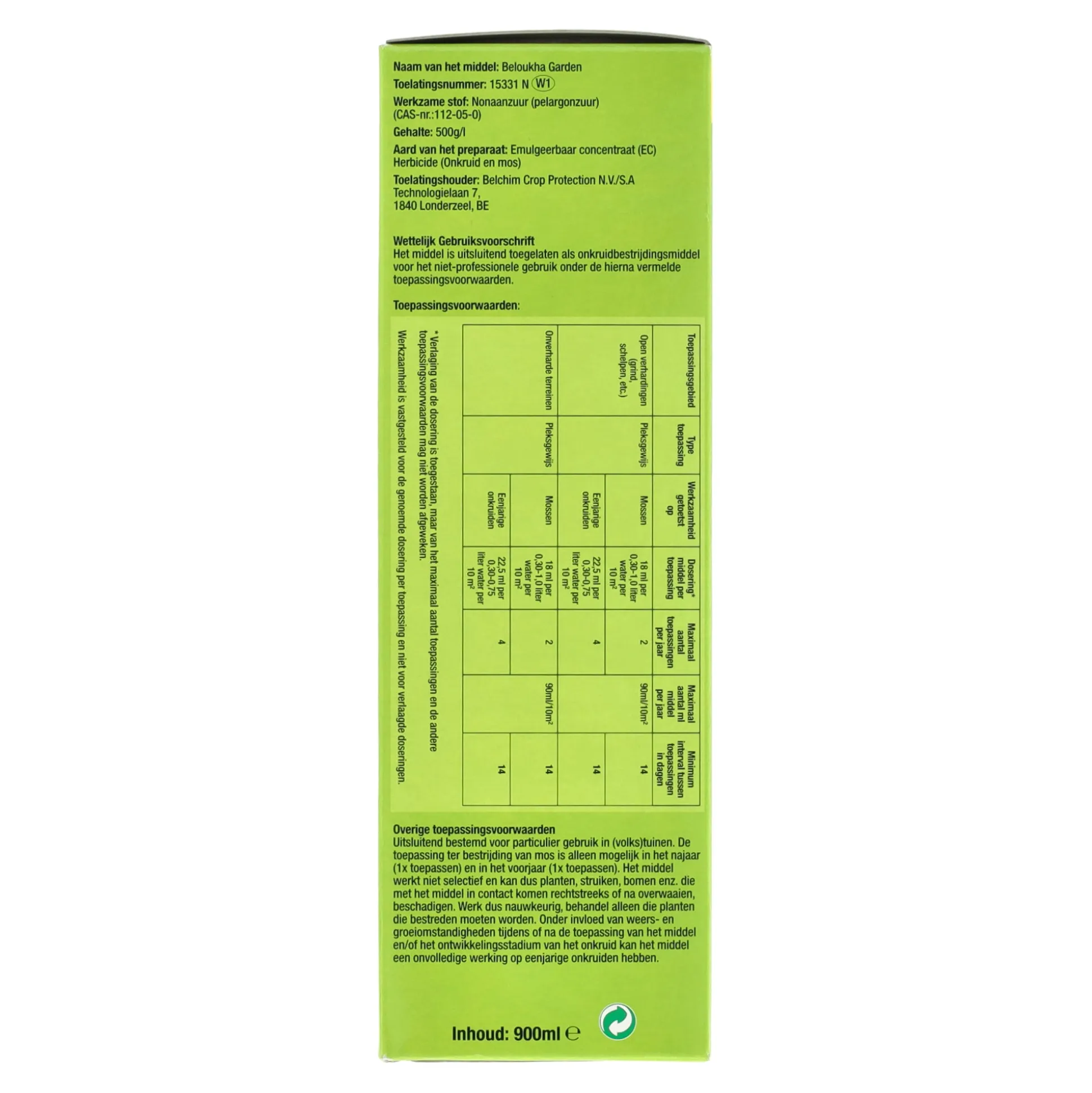 Onkruid en mos 900ml 400m2 Protect Garden