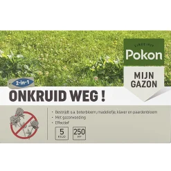 Onkruid weg 250m2 Pokon