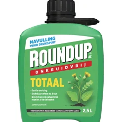 Onkruidbestrijder Roundup totaal navulling 2,5L