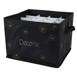 Opbergdoos kerstbal polyester
