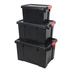 Opbergdoos robuust zwart 50L