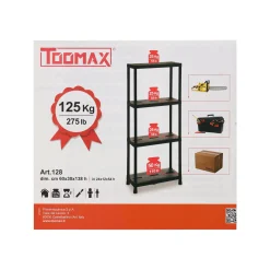 Opbergrek uni pro met 4 planken