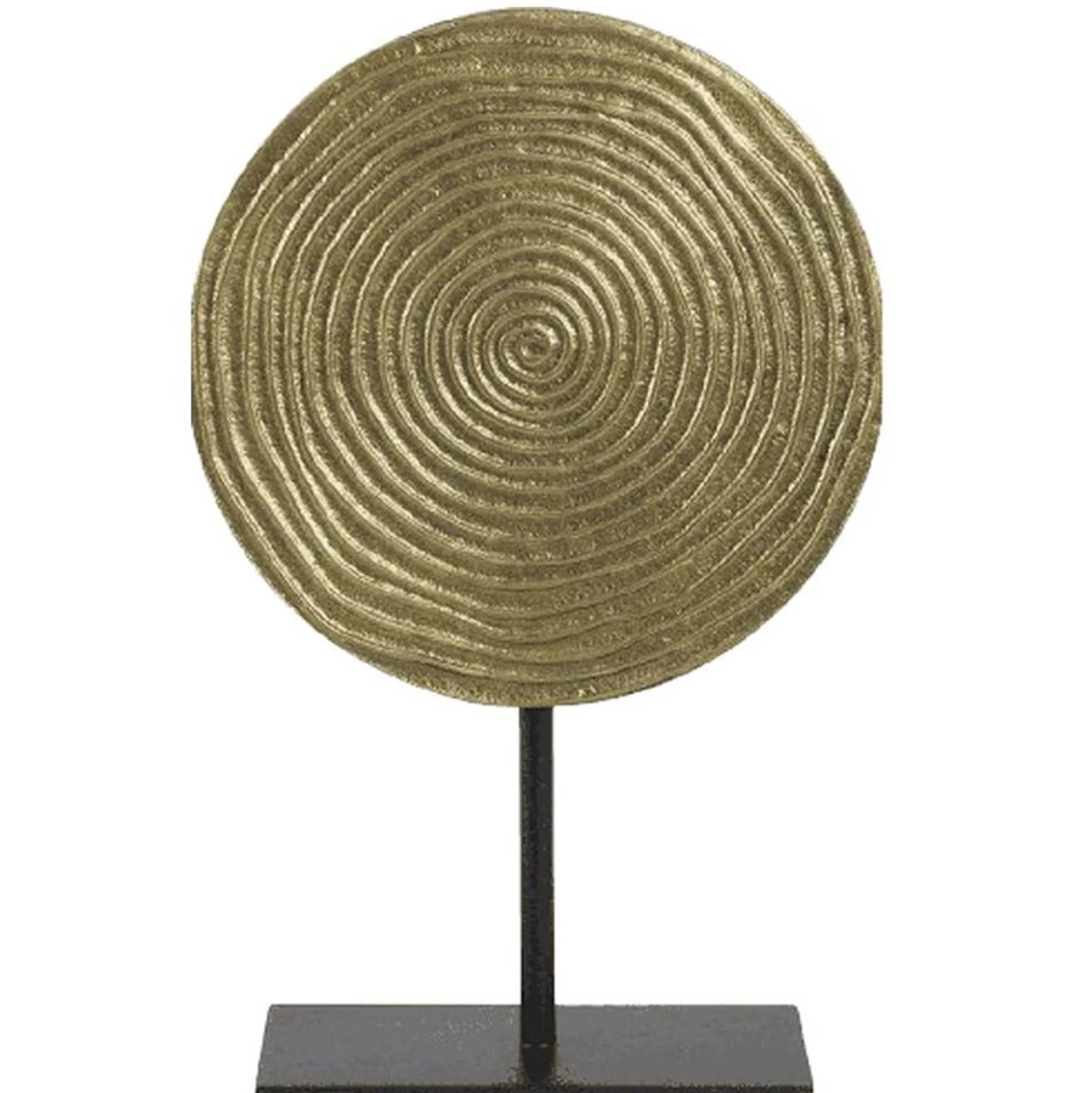 Ornament op voet 37 cm vintage goud