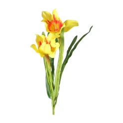 Paasbloemen 58 cm geel, 6 assorti