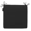 Panama black zitkussen uni 40x40