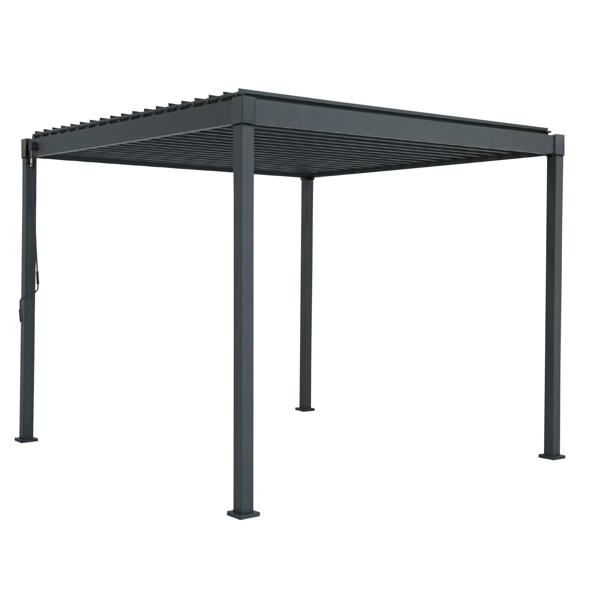 Pergola Mirador 80 Solid antraciet 3x3M