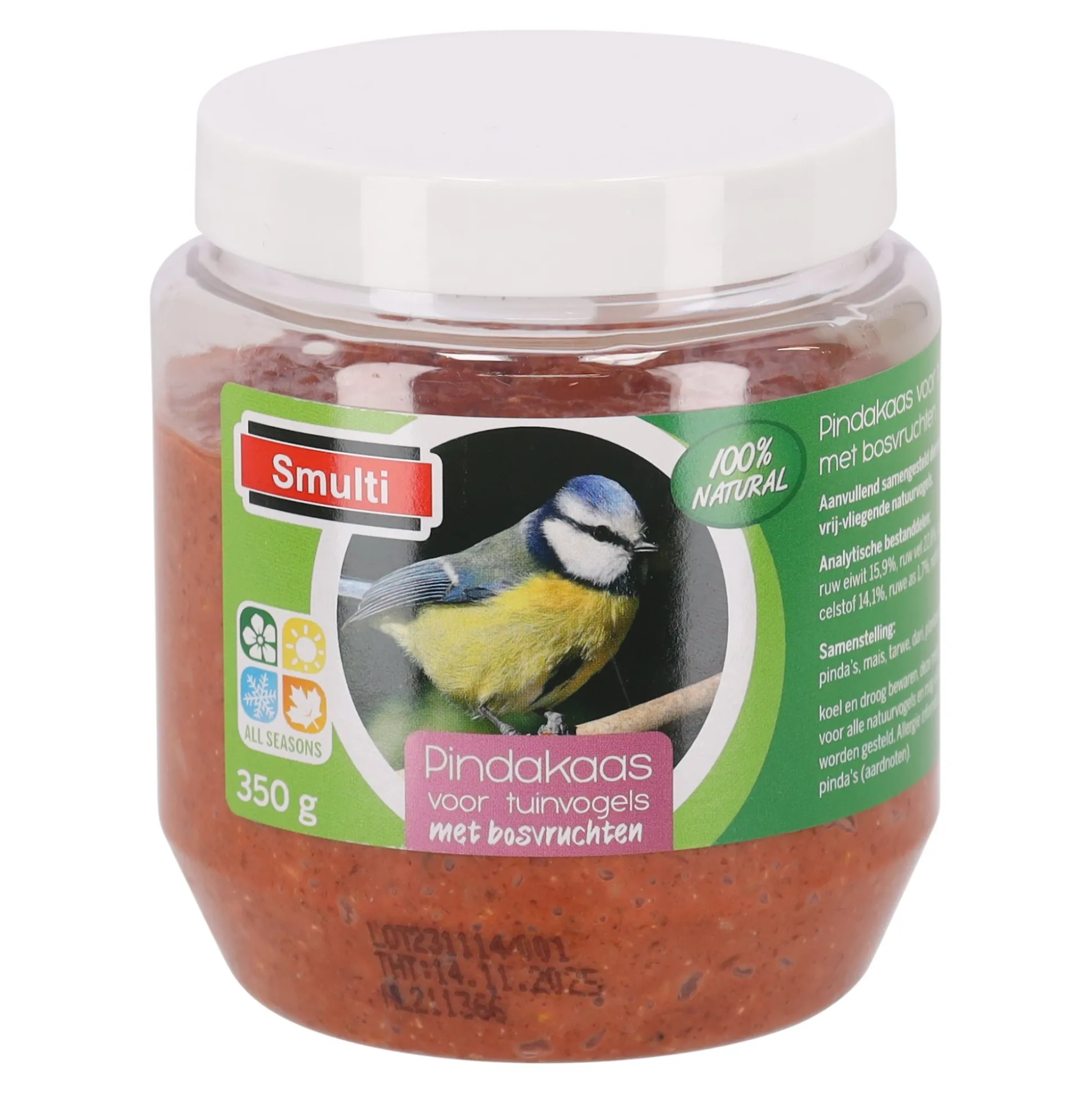 Pindakaas met bosvruchten 350 g Smulti