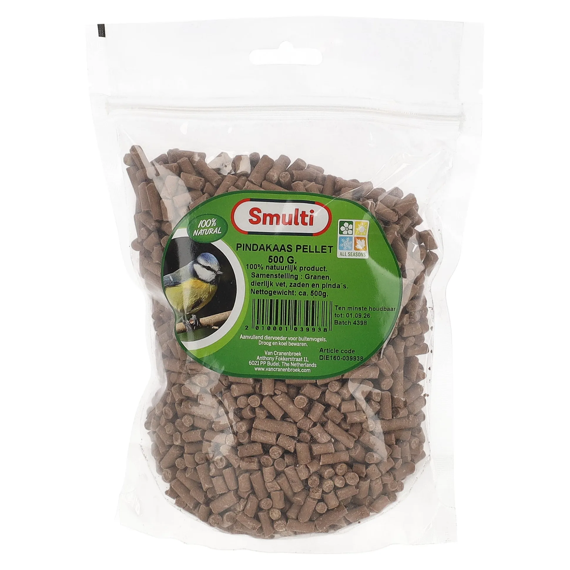 Pindakaas pellet 500G Smulti