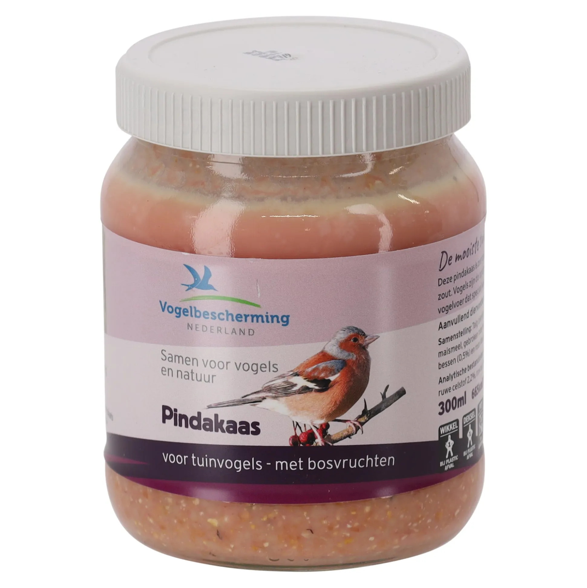 Pindakaas vogel + bosvruchten 330gr