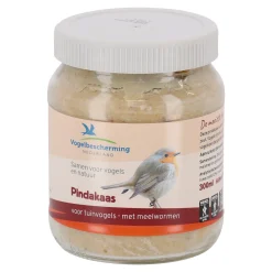 Pindakaas vogel + meelwormen 330gr