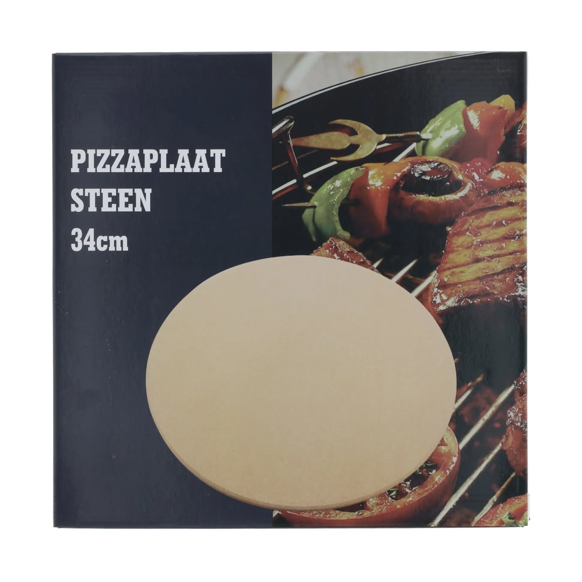 Pizzaplaat steen BBQ 34 cm