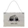 Plaat Vanlife 21 x 14 cm 4 assorti
