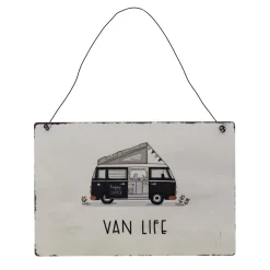 Plaat Vanlife 21 x 14 cm 4 assorti