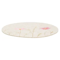 Placemat bloemen beige 38cm