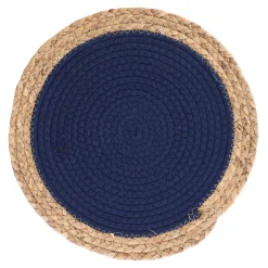 Placemat Jardim zwart 37 cm