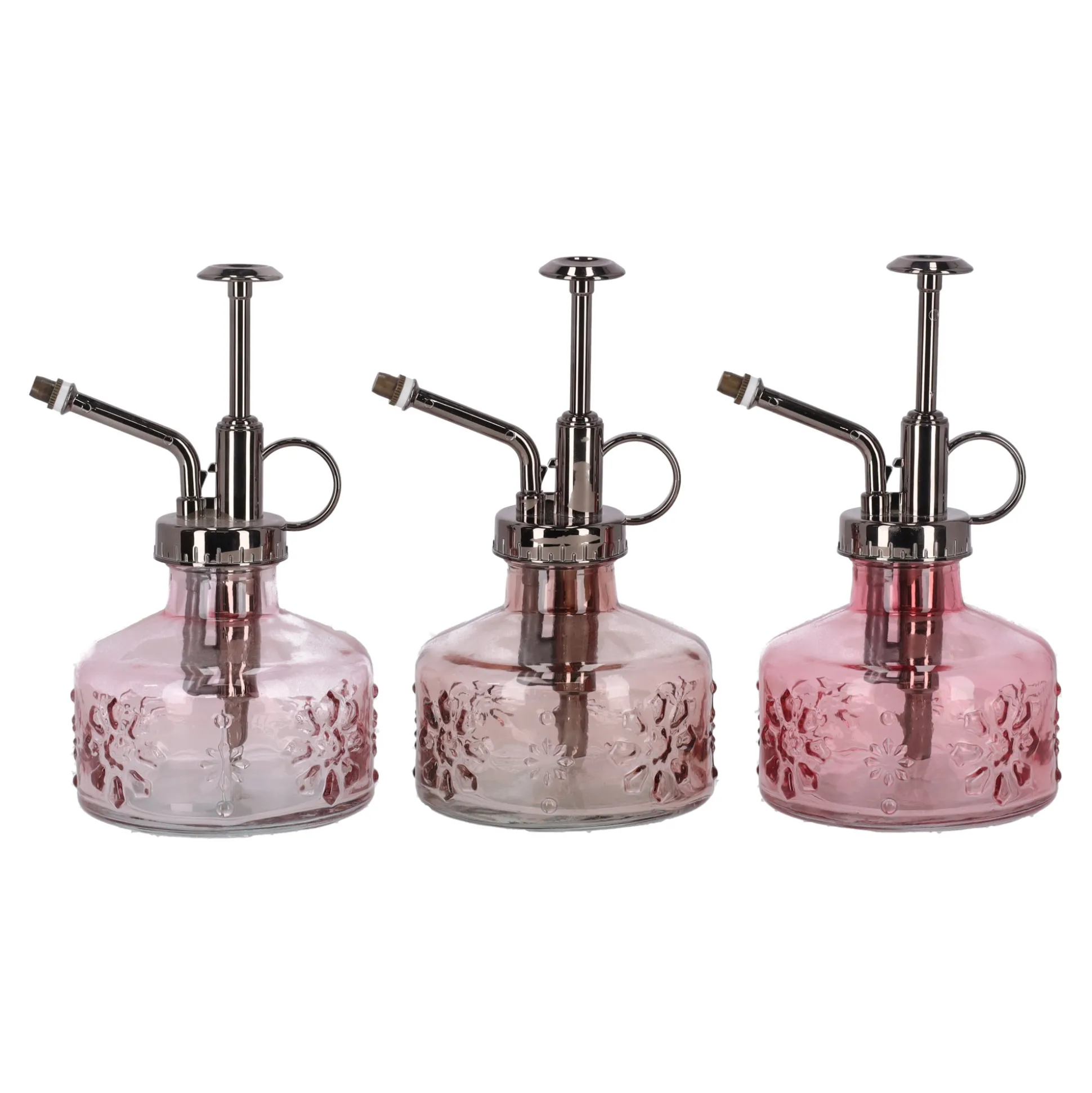 Plantenspuit roze 15 cm 3 assorti