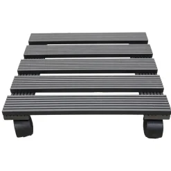 Plantentrolley 30 x 30 cm 100 kg zwart