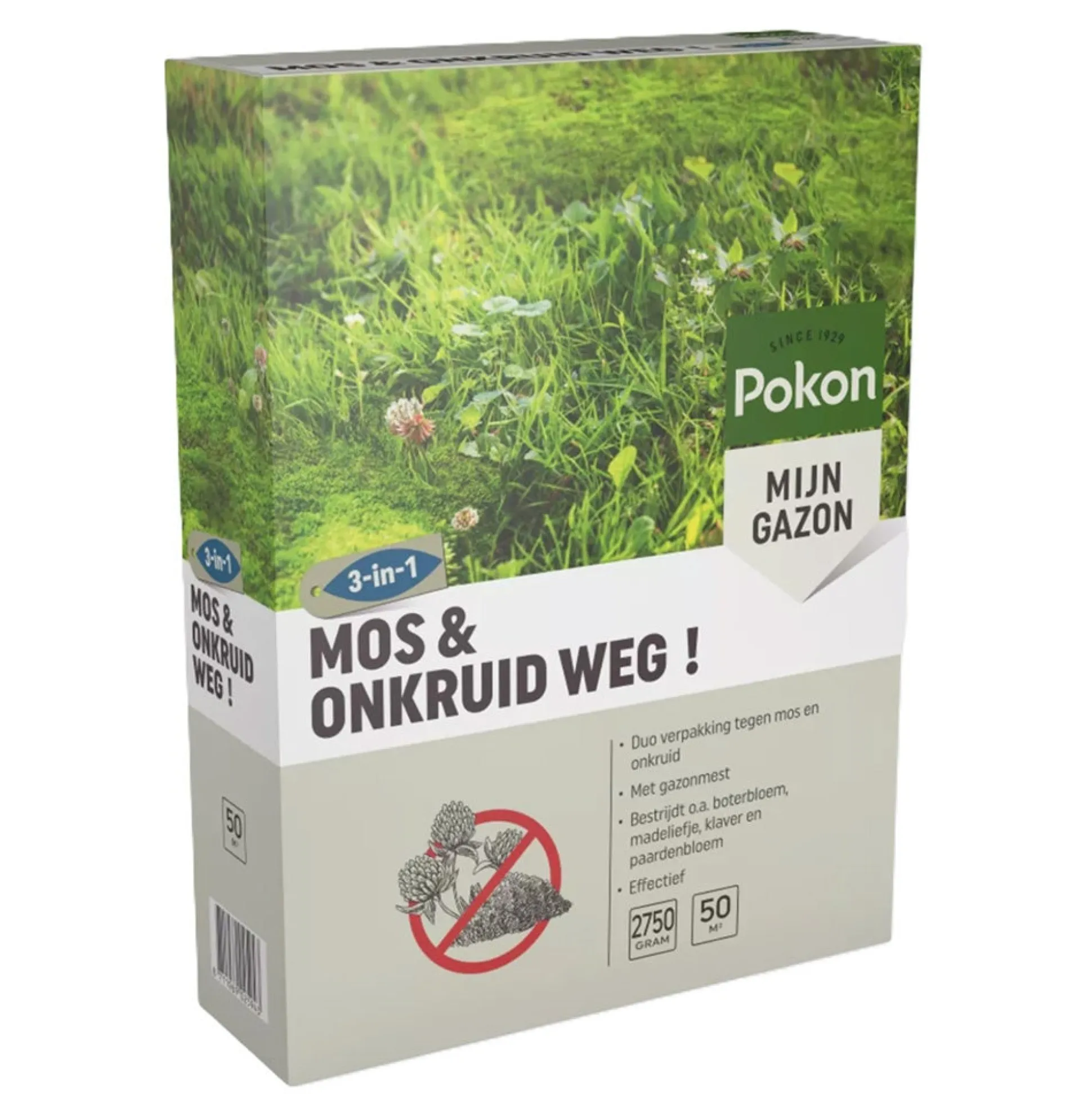 Pokon Onkruid en Mosbestrijder 3-in-1 – 50 m²