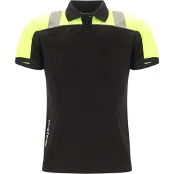 Poloshirt H Maurits zwart/geel M