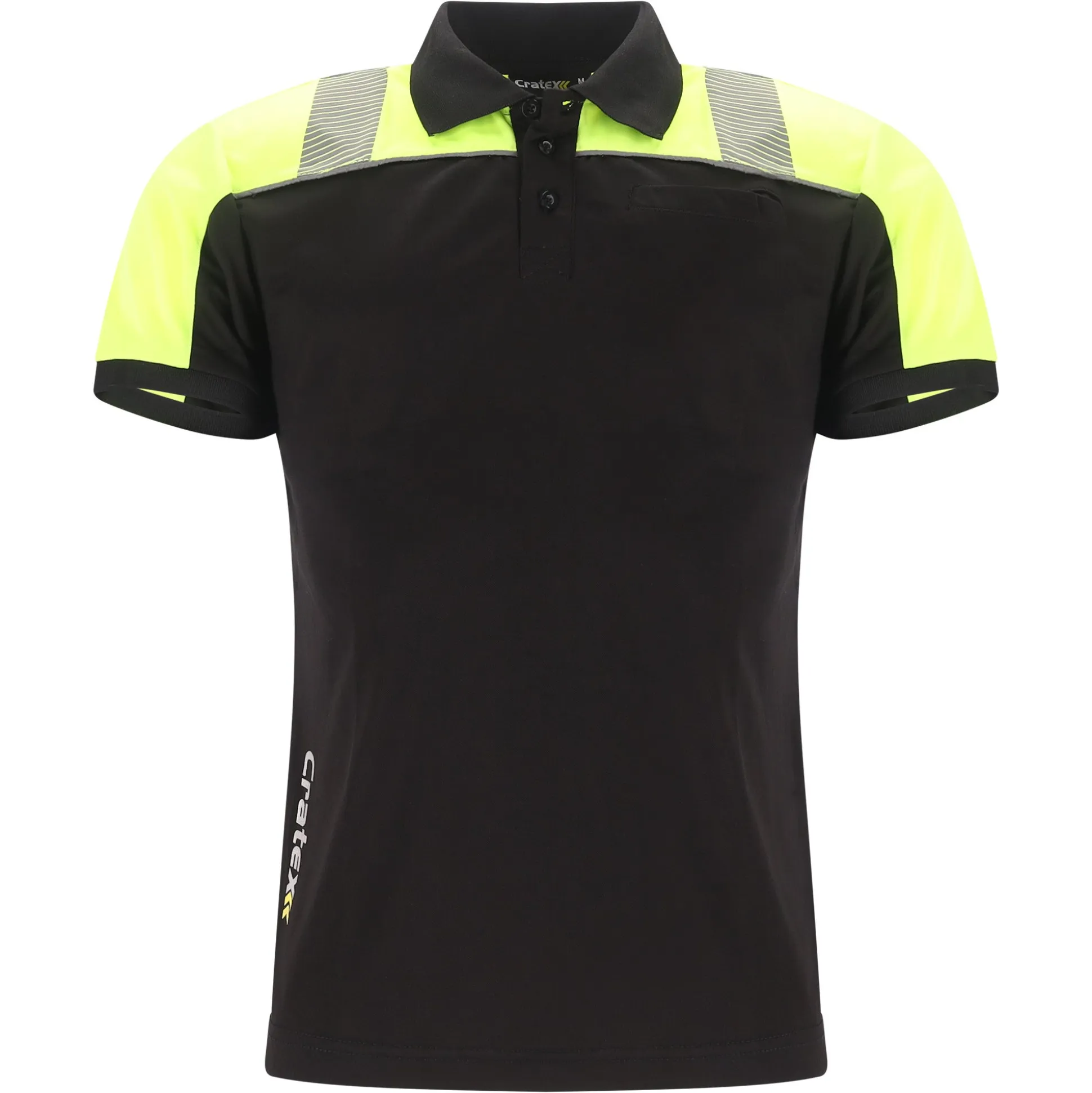 Poloshirt H Maurits zwart/geel M