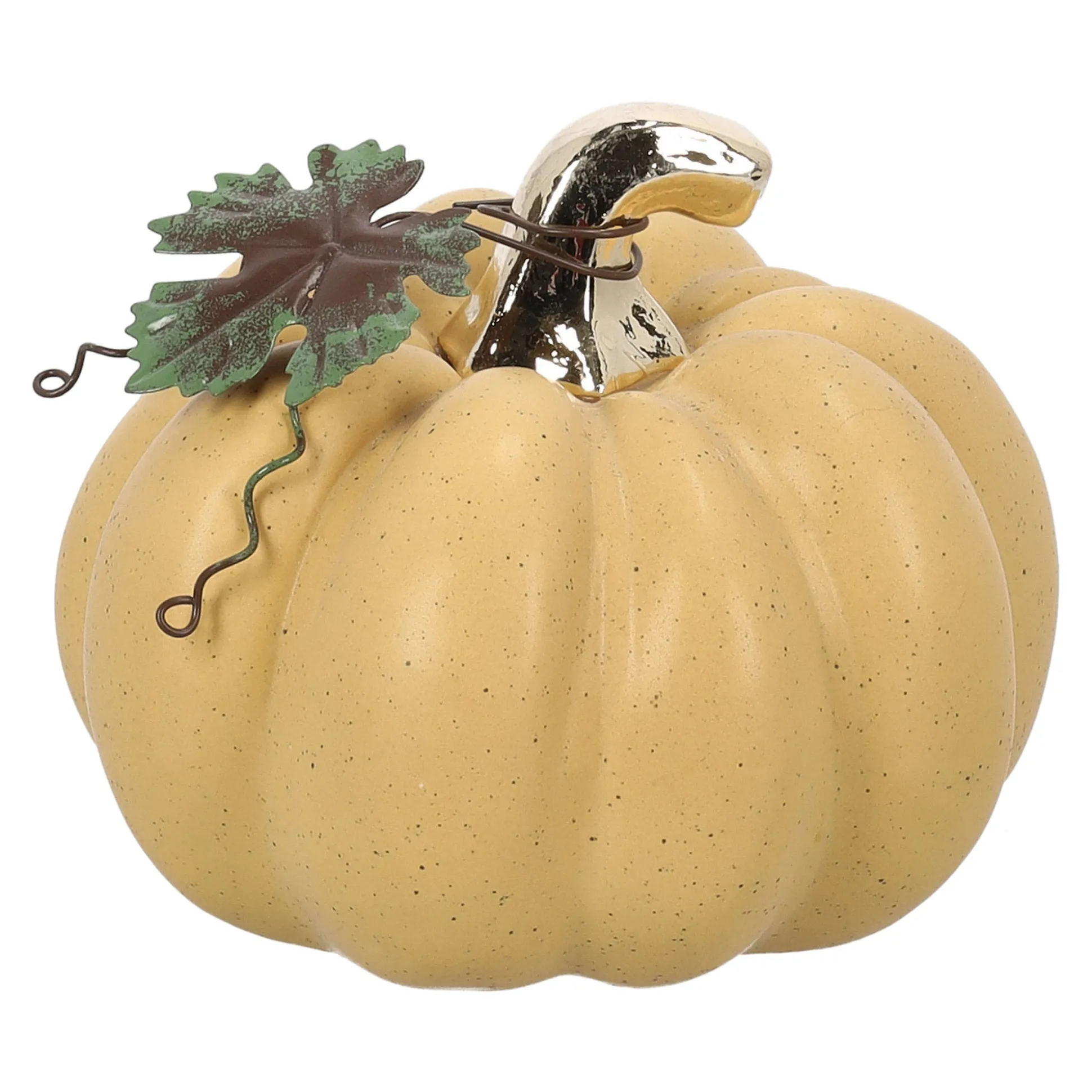 Pompoen decoratie 9cm 3st.
