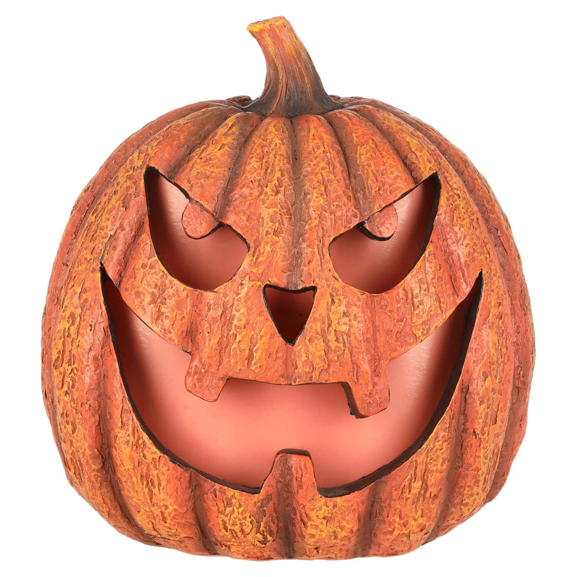 Pompoen vlam oranje 22 cm led