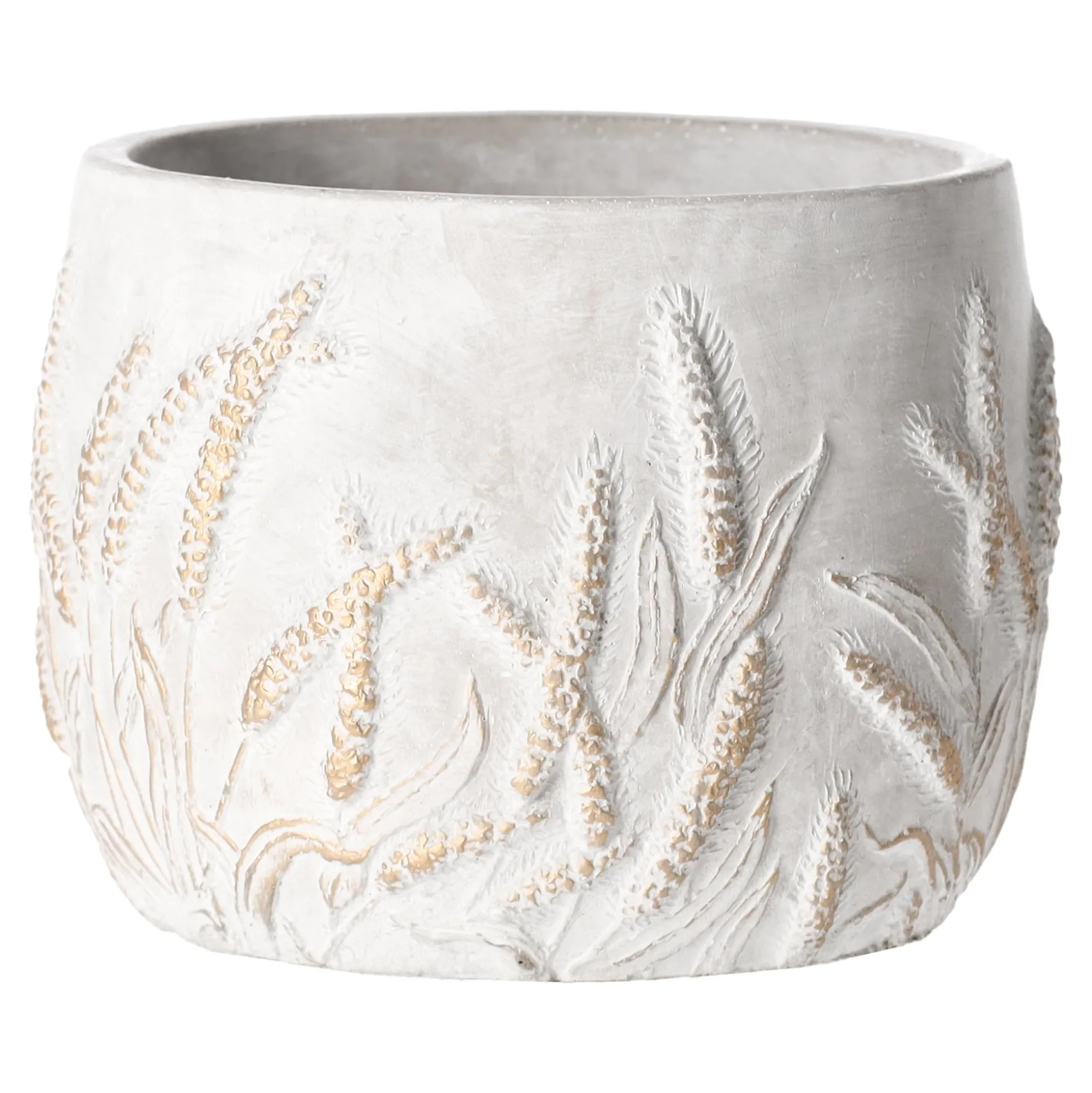 Pot cement goud 14 x 11 cm