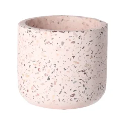 Pot cement roze 10 x 9 cm