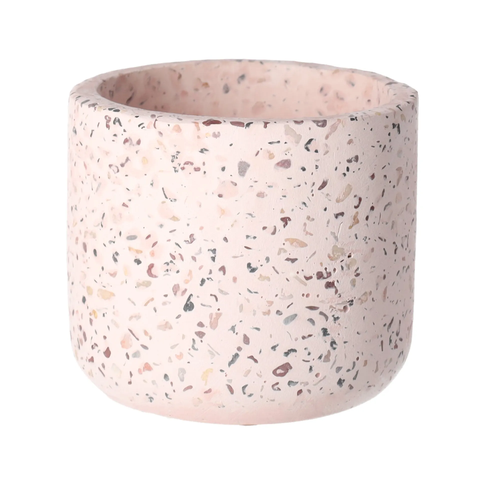 Pot cement roze 10 x 9 cm