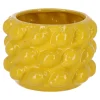 Pot citroen keramiek geel 18 x 13 cm