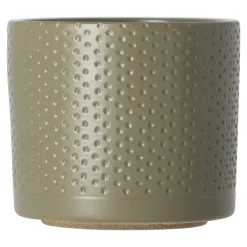 Pot Era rond groen relief 9 x 10 cm