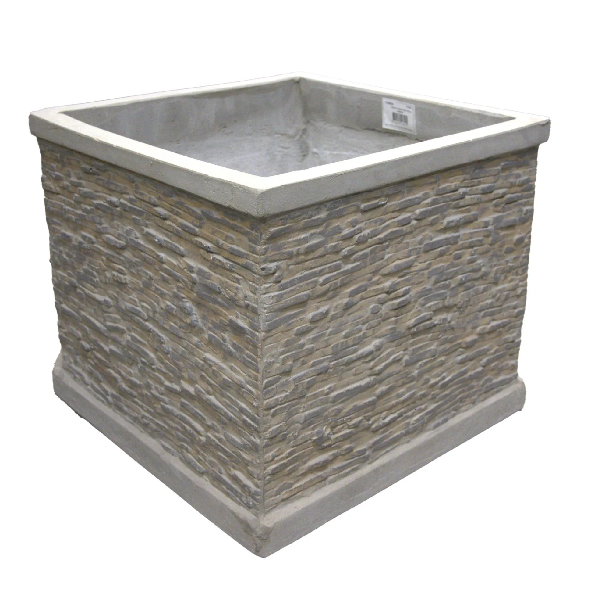 Pot Jambi Slate cube grey 20 cm